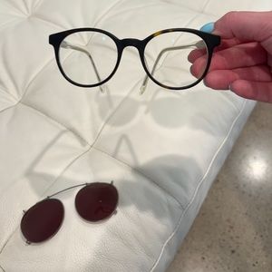 ProDesign Denmark 4751 w/ Clip-on Sunglasses 50-20-145